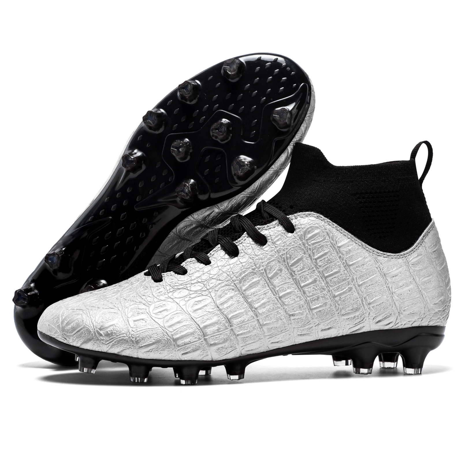 Football Men's High-top Foot Sock Training Shoes - Image 7