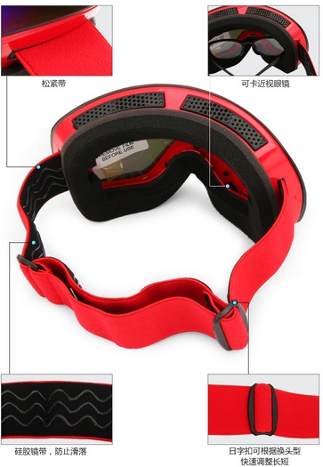 Ski Goggles,Winter Snow Sports Snowboard Goggles with Anti-fog UV Protection for Men Women Youth Snowmobile Skiing Skating mask - Image 3